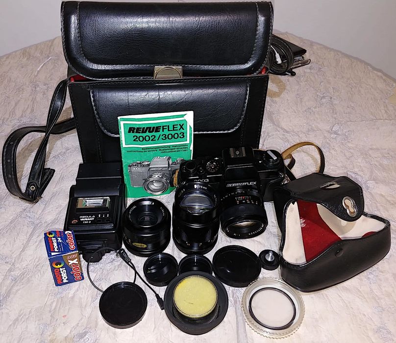 Revue Flex 3003 camera foto obiective Revuenon Celestion Sony Canon