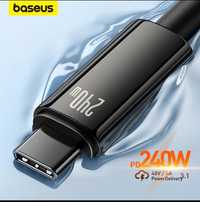 Baseus Кабель для зарядки разных видов 240w 100w 60w Type-c USB-c Usb