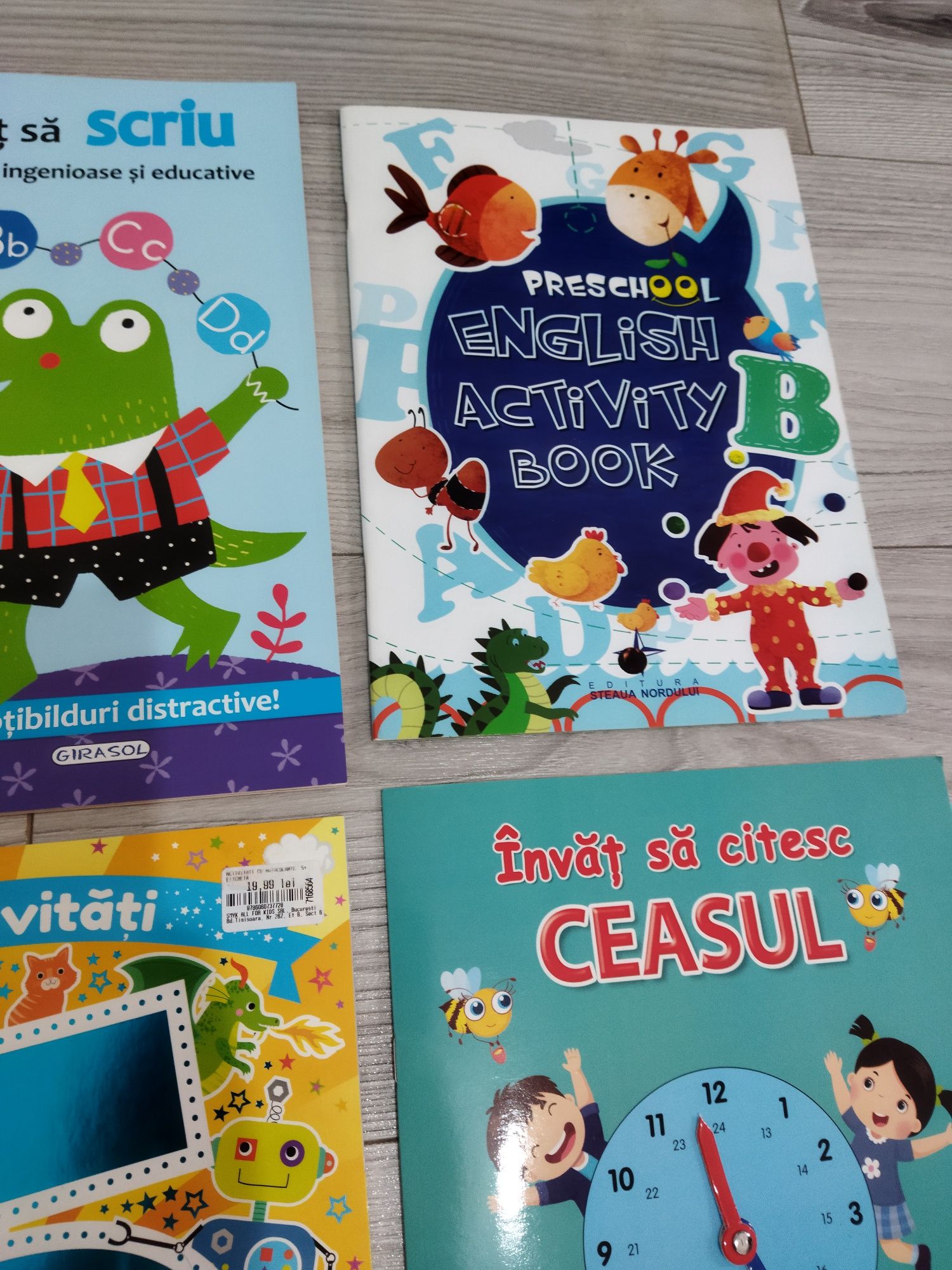 Lot super cărți noi educative cu activitati copii vârstă 5-6-7 ani