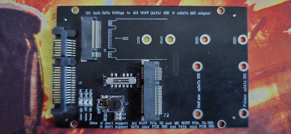 Adaptor 2.5 SATA la SSD M.2 NGFF si mSATA
