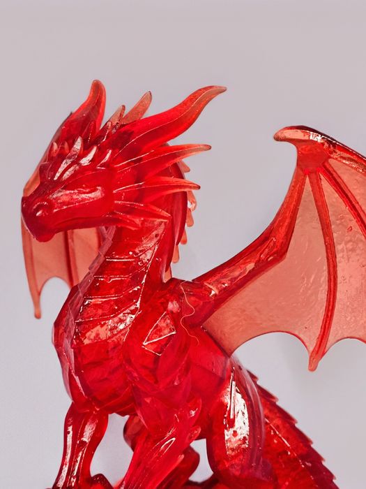 Дракон фигурка – 3D Resin декор, 15 см (фентъзи колекция / подарък)