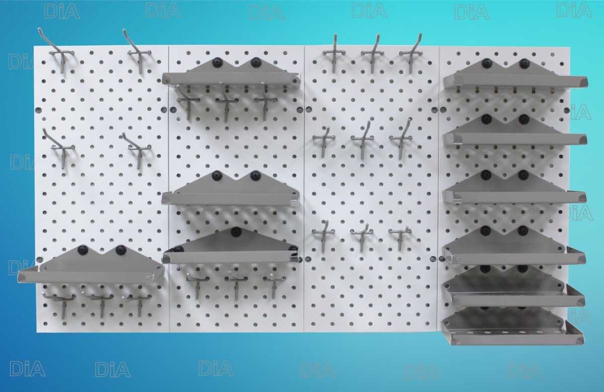 Панель перфорированная, настенная, для магазина и склада aspp