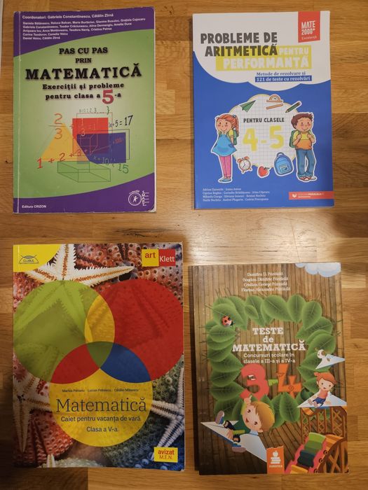 Culegeri matematica, clasa 5, 6 - 11 bucati