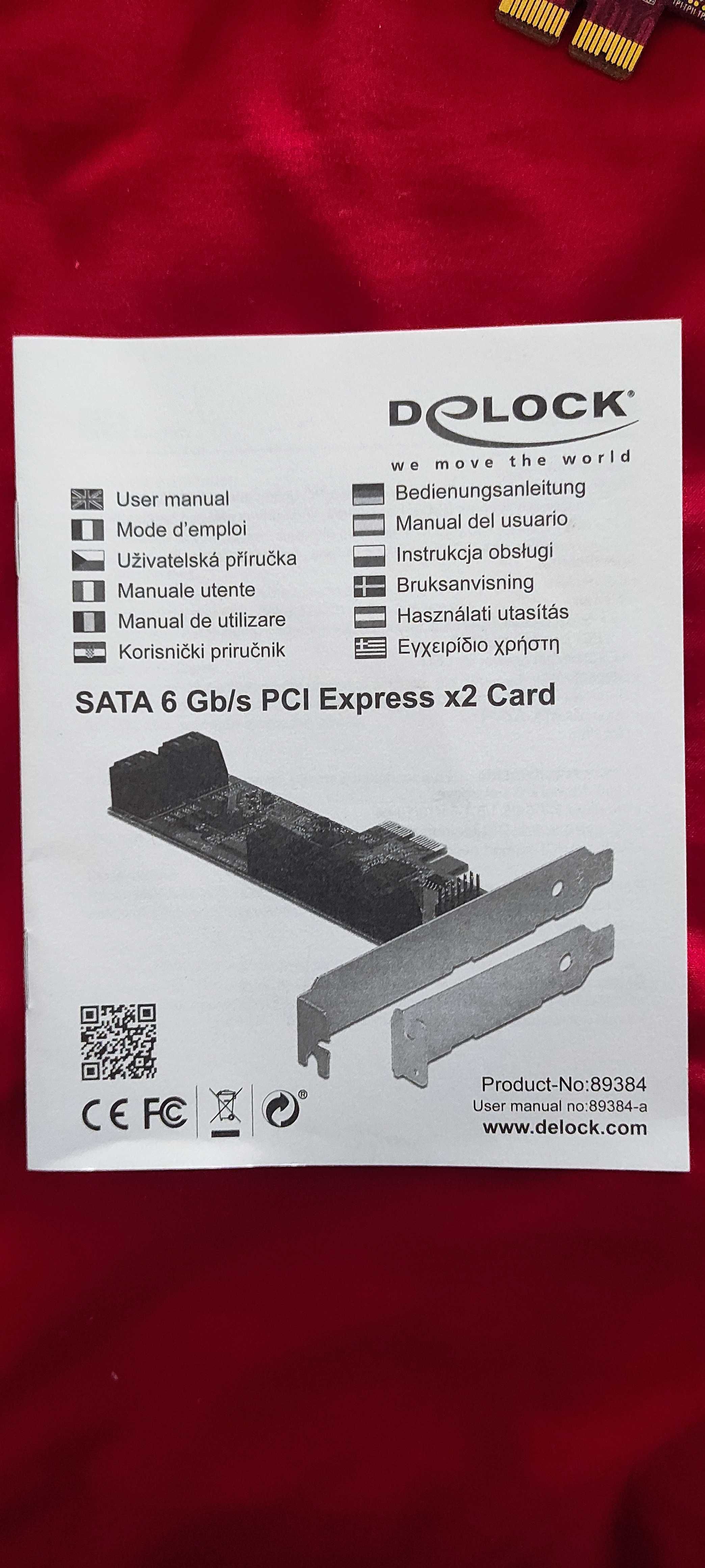 PCIEx2 SATA Extender Delock