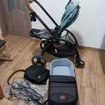 Carucior 2 in 1 KinderKraft cu landou si accesorii