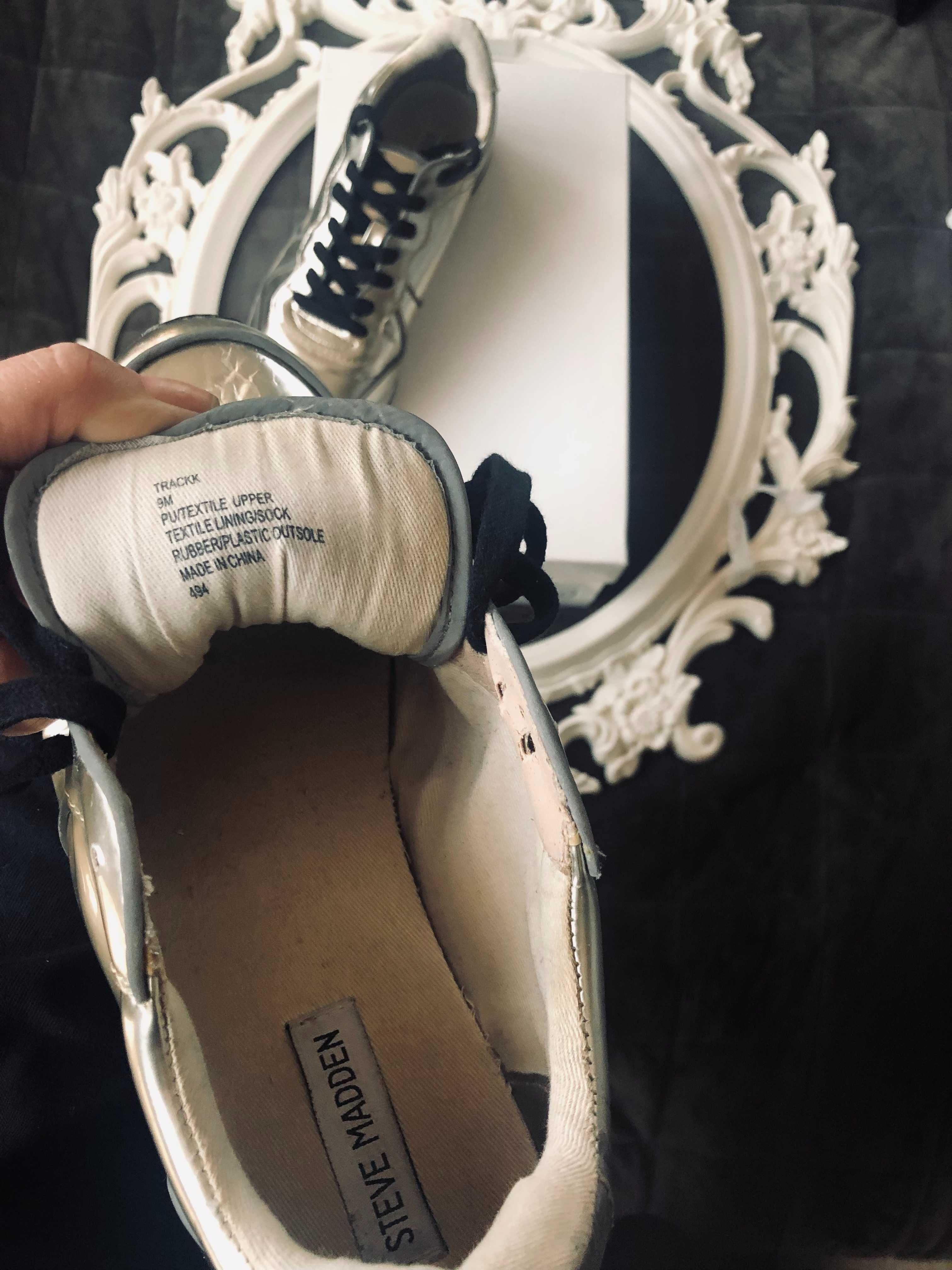 Sneakers Steve Madden argintii metalici - unisex 40 second hand