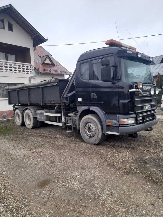 Scania 6x4 Basculabila cu Macara de Vanzare sau de Anchiriat