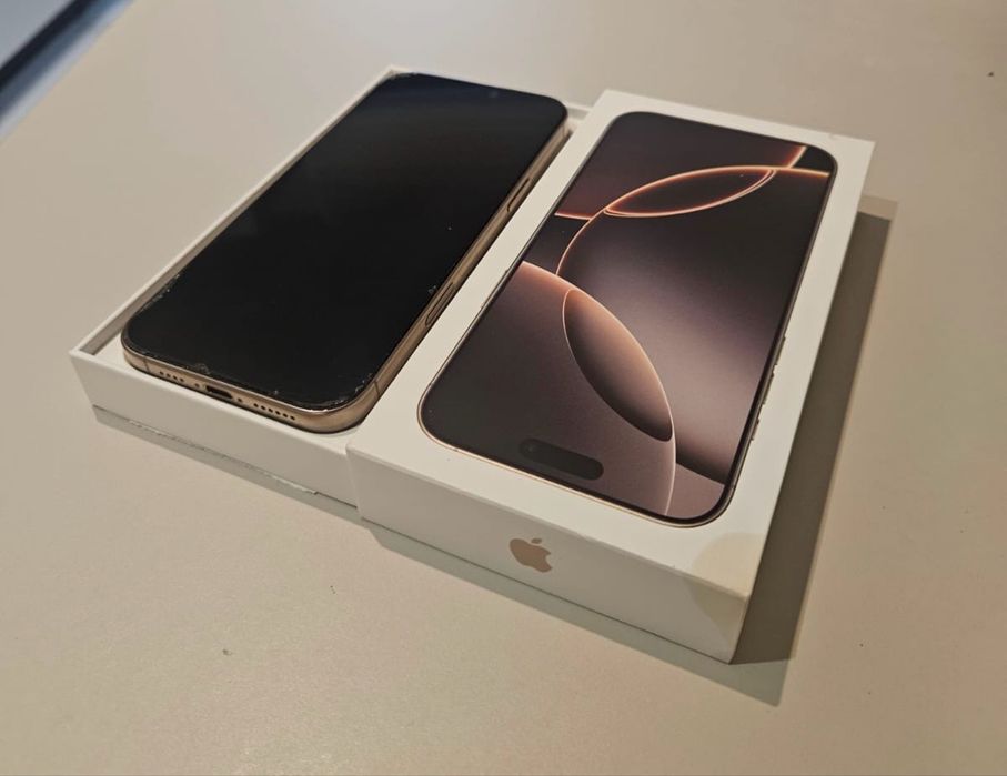 Telefon mobil Apple iPhone 16 Pro Max, 256, 5G, Desert Titanium