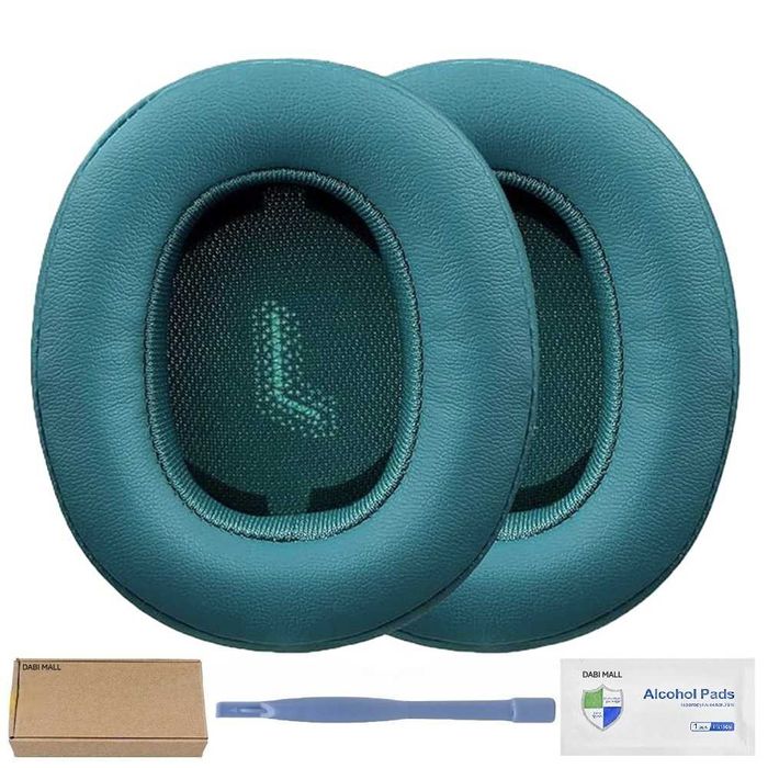 Set 2 bureti pentru casti JBL E55BT, Spuma cu memorie, Piele ecologica