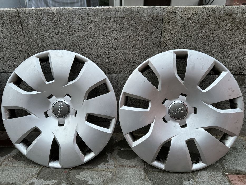 Set jante tabla 5x112 gama VAG + capace originale Audi
