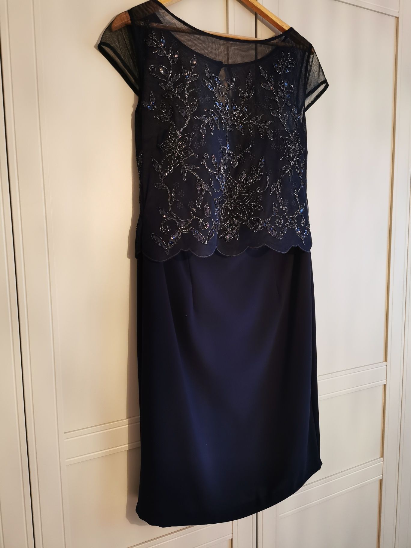 Rochie de seara, de ocazie bleumarin, mărime L