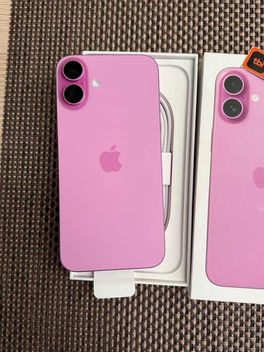 НОВ!  iPhone 16 PLUS *Лизинг от 52лв/м / 128Gb PINK / розов  Гаранция!