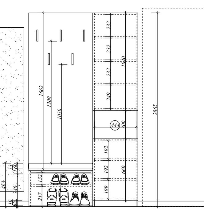 Портманто висок клас – стилен светлосив цвят (U702 ST9)