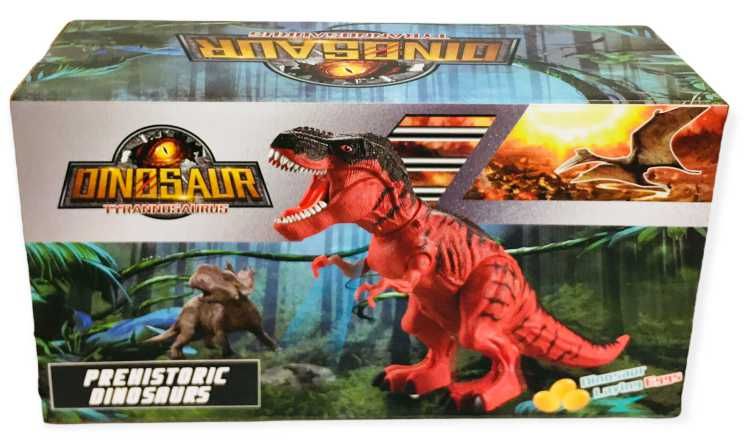 Динозавър Ходещ снасящ яйца + ЗВУК + СВЕТЛИНИ + ПРОЖЕКЦИЯ