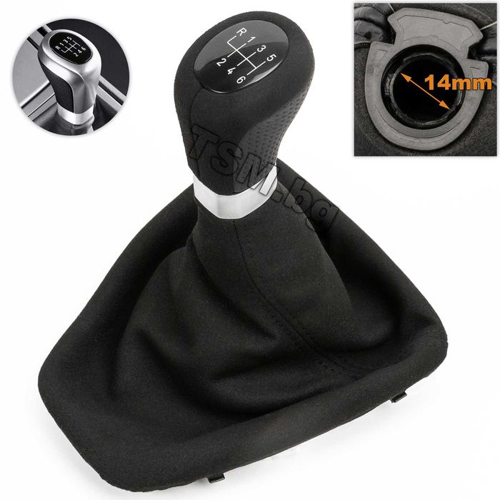 Топка Скоростен Лост с Маншон Алкантара за BMW E90 E91 E92 E93 БМВ 3