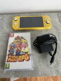 Consola de jocuri Nintendo switch Lite galben +joc Mario Rpg