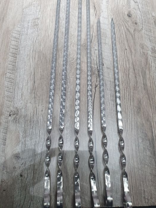 Шампур из нержавейки с узором