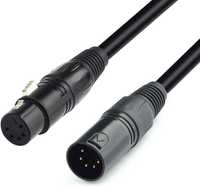 5 cabluri DMX 5 pin . 0.5m