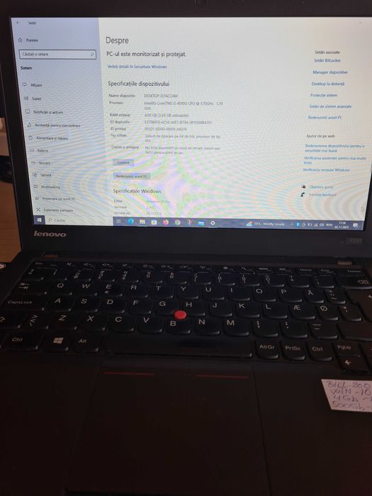LAPTOP ASUS I7 model A56 CB  cu Procesor I7 12gb ram ,hard disk-1Terra