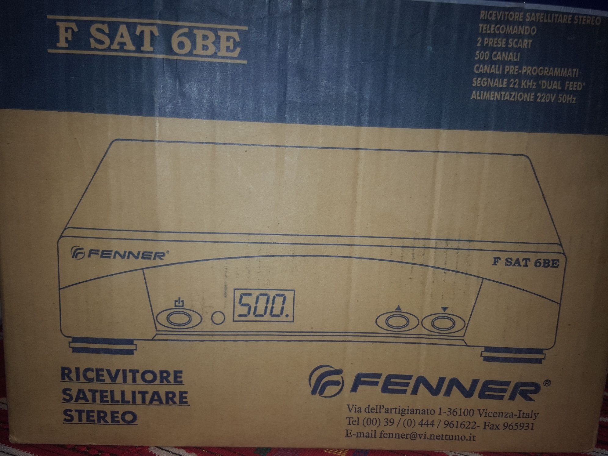 Recever satelite stereo. HD FENNER.