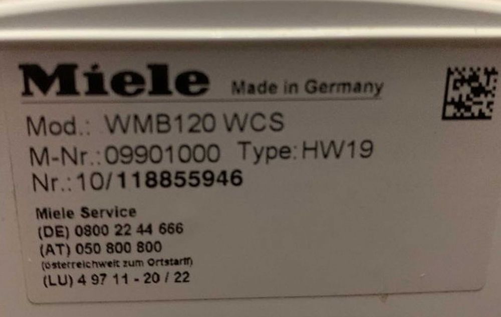 Masina de spalat rufe MIELE