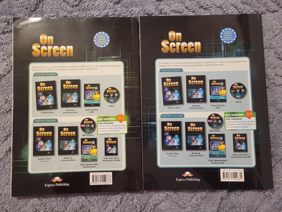 On screen C1: Student's book + Workbook&Grammar Book