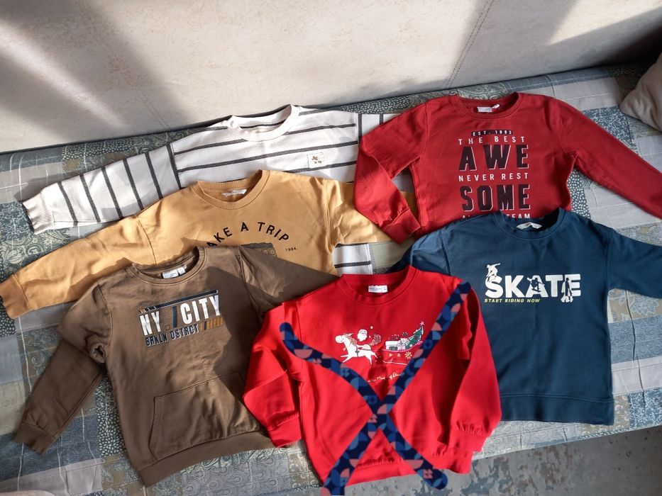 Lot 5 bluze groase  baiat 116 Mango Reserved  Name it