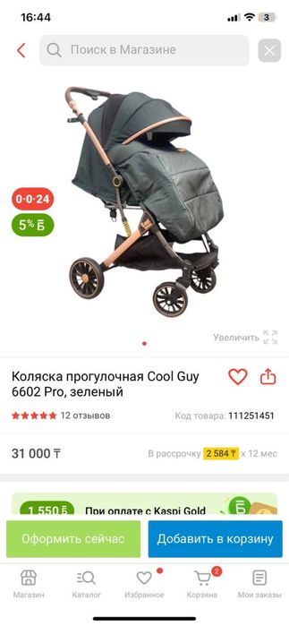 Коляска прогулочная