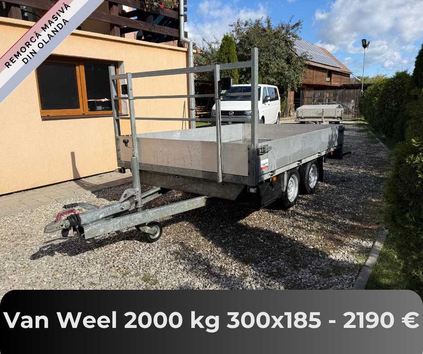 Remorci din Olanda de la 750 kg pana la 2700 kg