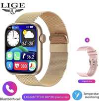Lige Smartwatch Women Bluetooth Call Full touch