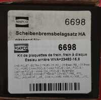 MAPCO Комплект спирачно феродо, дискови спирачки Артикул №: 6698