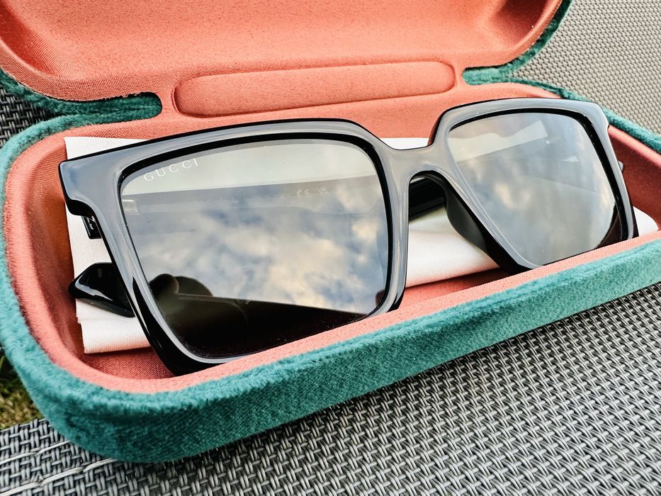 Ochelari soare barbati Gucci GG1540S 001 Black + toc original inclus