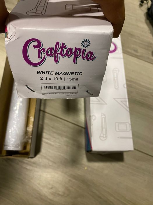 Bandă magnetică albă 60x300 cm craftopia