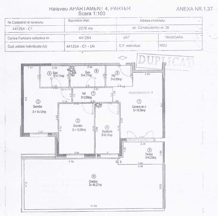 PROPRIETAR: Parter, curte proprie, loc de parcare privat in pret