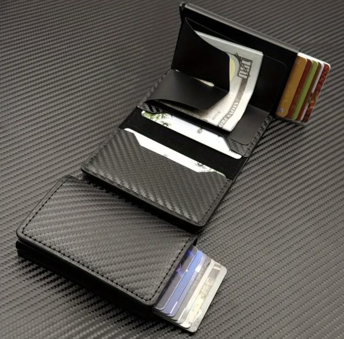 card holder negru