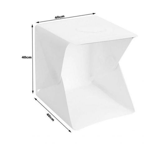 Cort cub fotografie de produs sau macro 40cm x 40cm din plastic ABS