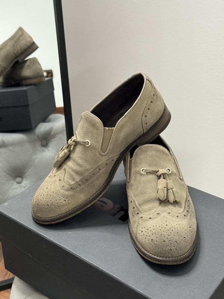 Mocasini piele intoarsa AT.P.CO