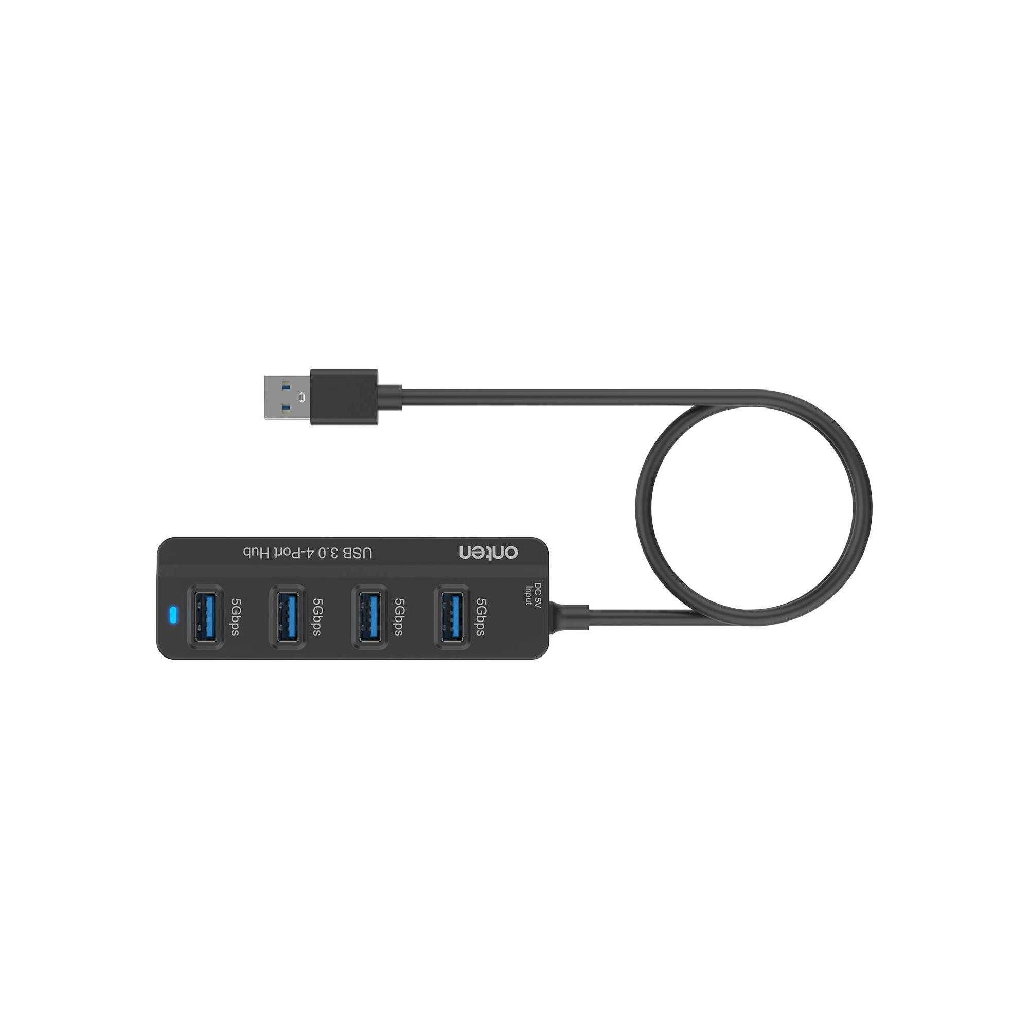 Хаб USB 3.0 4 порта 5Гб 4 в 1 Onten OTN-5305