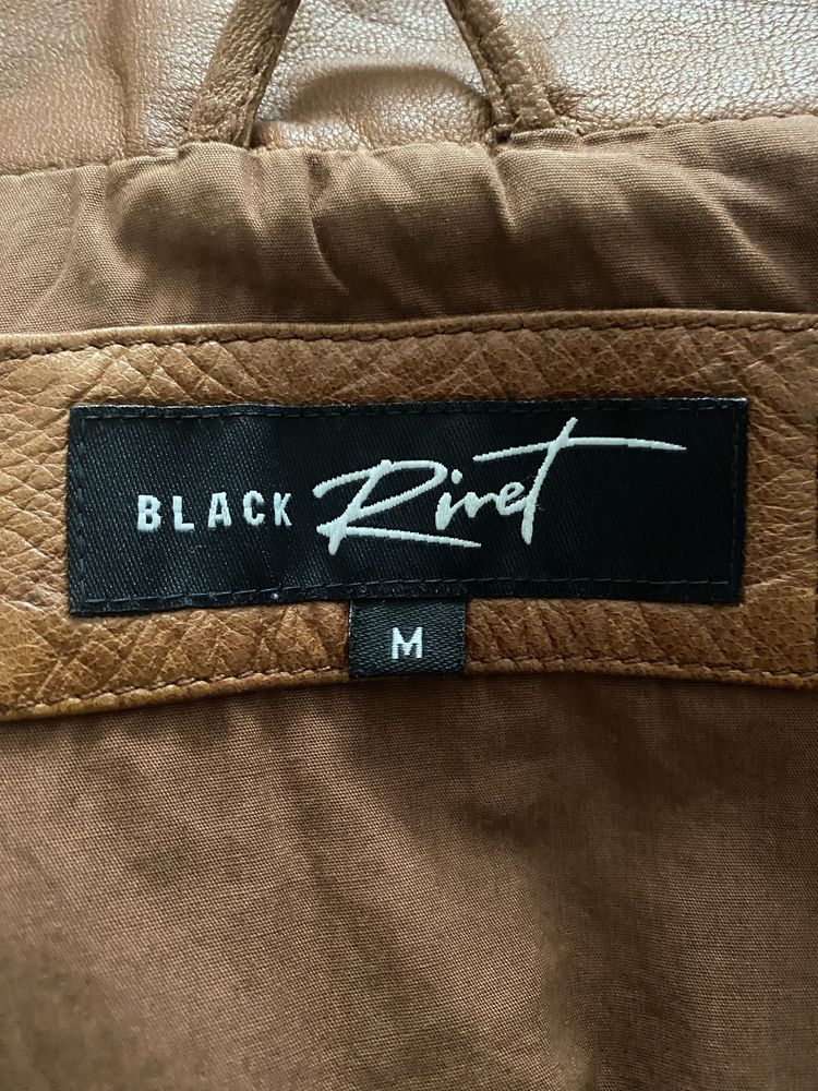 Мъжко кожено яке Black Rivet – Естествена кожа, Размер M
