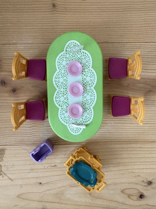 Playmobil princess royal birthday party - маса,столове,количка