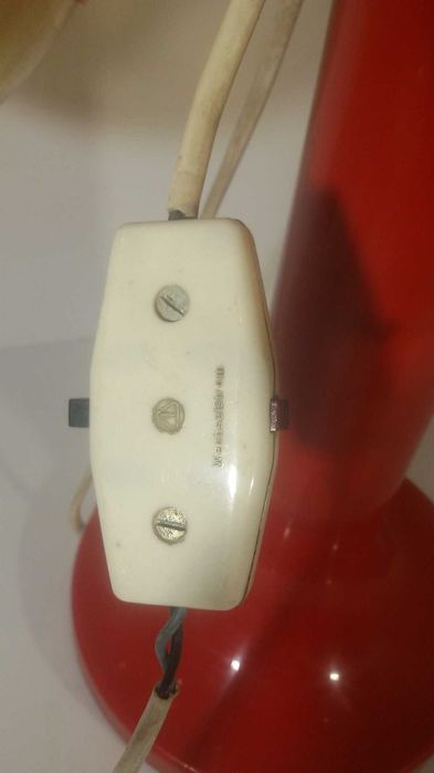 Ретро чеверна настолна лампа с 4 крушки VEB EGEM Halberstadt space age