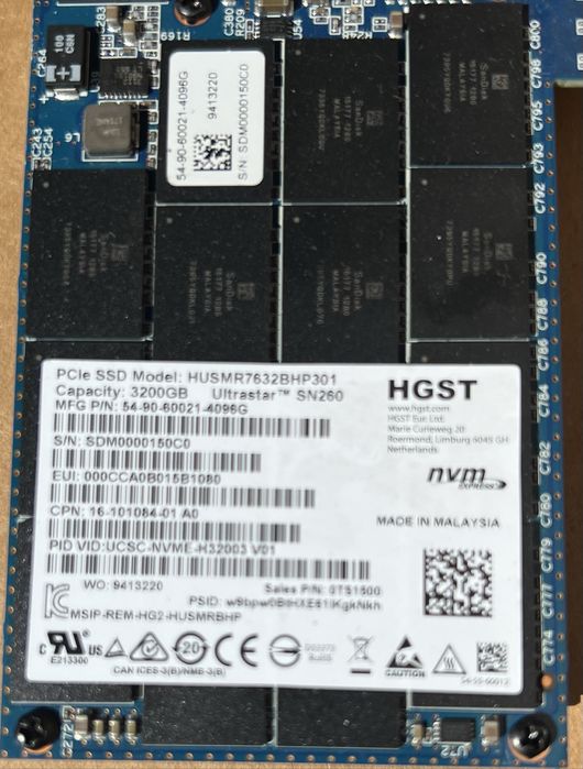 SSD 3.2TB HGST Ultrastar SN260 PCIe 3.0 x8 NVMe 1.2