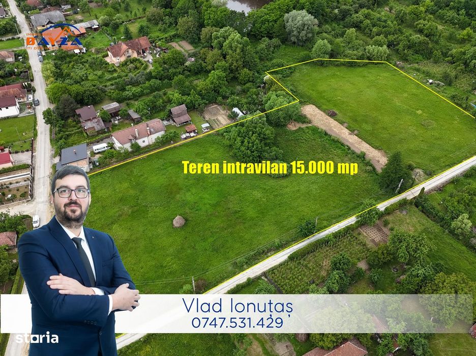 Teren intravilan 15.000 mp Tăuții-Măgherăuș  Deschidere 50 m
