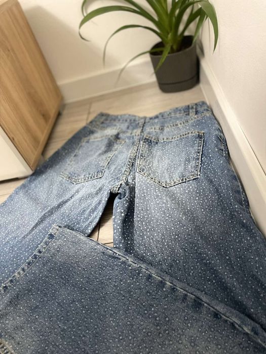 Дънки с камъни Zara - размер 34