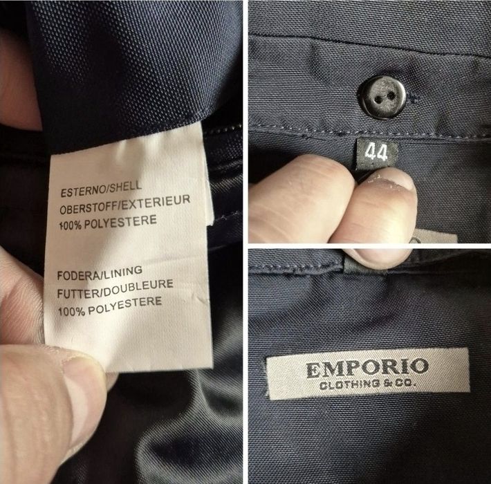Palton / Sacou gros exclusivist Emporio - Material hidrofob - 44