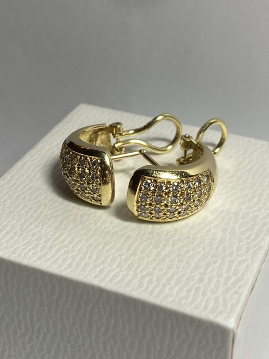 Cercei aur 18kt.cu diamante 1.00ct