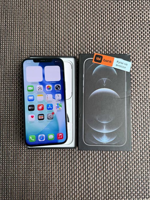 256Gb! iPhone 12 Pro MAX  Лизинг от 22лв/м Graphite черен изплащане