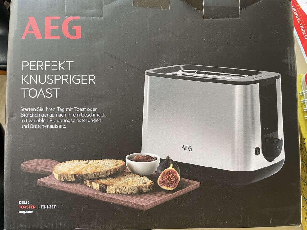 Чисто нов Тостер AEG t3-1-3st