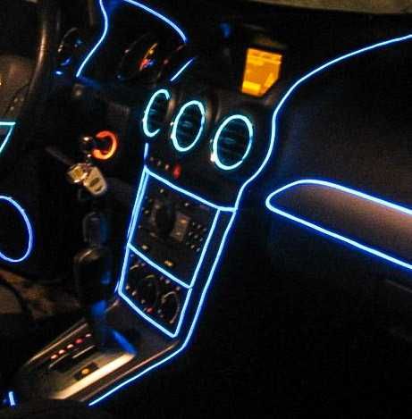 Гибкий холодный неон (неоновая нить) в салон