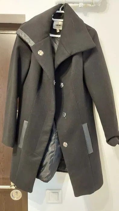 Palton koton negru